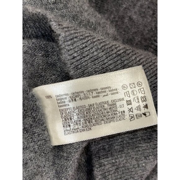 Zara Origins Gray  !00% Cashmere  Crewneck Soft   Pullover Men's Sweater Size M - Picture 8 of 8